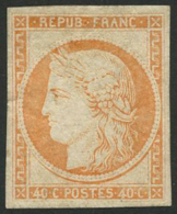 N°5g 40c Orange Réimp - TB - 1849-1850 Cérès