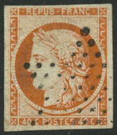 N°5 40c Orange, Signé JF Brun - TB - 1849-1850 Cérès
