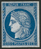 N°4d 25c Bleu Réimp - TB - 1849-1850 Ceres