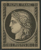 N°3F 20c Noir Réimp - TB - 1849-1850 Ceres