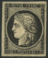 N°3a 20c Noir S/blanc - TB - 1849-1850 Cérès