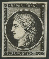 N°3a 20c Noir S/blanc - TB - 1849-1850 Cérès