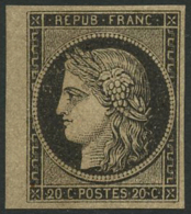N°3 20c Noir S/jaune - TB - 1849-1850 Ceres
