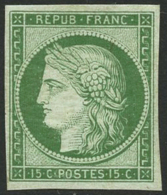 N°2e 15c Vert Réimp - TB - 1849-1850 Cérès