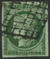 N°2 15c Vert, Signé Brun - TB - 1849-1850 Cérès