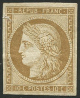 N°1F 10c Bistre, Réimp - TB - 1849-1850 Cérès