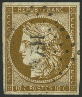 N°1b 10c Bistre-verdâtre - TB - 1849-1850 Cérès