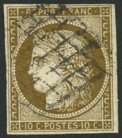 N°1b 10c Bistre-verdâtre - TB - 1849-1850 Cérès