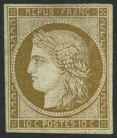 N°1 10c Bistre, Signé  Calves Et Brun - TB - 1849-1850 Ceres