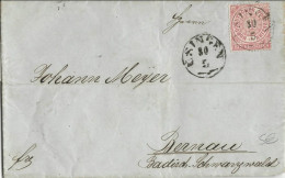 NORDDEUTSCHER POSTBEZIRK - 1869 - LETTRE De USINGEN Pour WALDSHUT - Briefe U. Dokumente