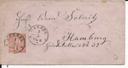 NORDDEUTSCHER POSTBEZIRK - 1868 - ENVELOPPE De KASSEL Pour HAMBURG - Lettres & Documents