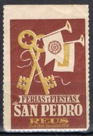 Viñeta REUS (Tarragoana)  1950. Fiestass De San Pedro,  Label, Cinderella ** - Variedades & Curiosidades
