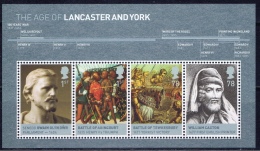 GB+ Großbritannien 2008 Mi Bl. 43 - 2618-21 Mnh Lancaster Und York - Unused Stamps