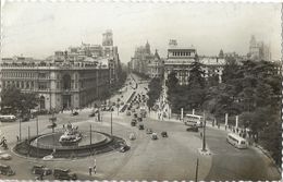 Madrid - Panoramica De La Plaza De La Cibeles Y Calle De Alcala - Ed. Garcia Garrabella - Madrid