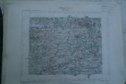 59- MAUBEUGE- CARTE GEOGRAPHIQUE 1889- MONS-GIVRY-HULCHIN-PERONNES-ESTINNE-THUIN-THIRIMONT-BOUSIGNIES-JEUMONT - Mapas Geográficas