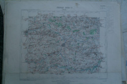 59- DOUAI- CARTE GEOGRAPHIQUE 1890- BRUNEMONT- WANCOURT- MERICOURT-RIEULAY- COUTICHES-ECAILLON-ROEULX- DROCOURT - Cartes Géographiques