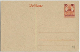 DANZIG - CARTE POSTALE ENTIER NEUVE - Entiers Postaux