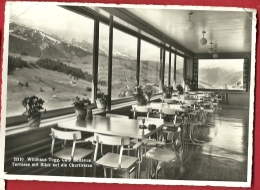 HBR-03  Wildhaus TErrasse Mit Blick Auf Die Churfirsten. Gross Format, Ecke Gebogen. Gelaufen In 1940 - Wil