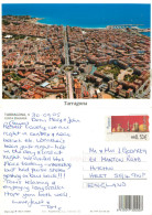 Aerial View, Tarragona, Spain Postcard Posted 2005 ATM Meter - Tarragona