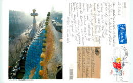 Casa Batllo, Barcelona, Spain Postcard Posted 2012 Stamp - Barcelona