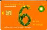 @+ Carte De Lavage BP  - 6 UNITES Orange - Car Wash Cards