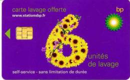@+ Carte De Lavage BP  - 6 UNITES Violette - Car Wash Cards