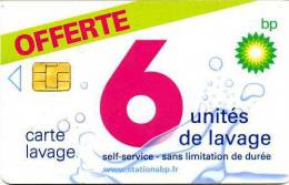 @+ Carte De Lavage BP - NEW - 6 UNITES (puce 2). - Car Wash