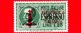 Nuovo - ITALIA - Rep. Sociale - 1944 - Effigie Di Vittorio Emanuele III Soprastampato - ESPRESSI - Entro Un Ovale - 1.25 - Exprespost