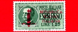 Nuovo - ITALIA - Rep. Sociale - 1944 - Effigie Di Vittorio Emanuele III Soprastampato - ESPRESSI - Entro Un Ovale - 1.25 - Eilsendung (Eilpost)