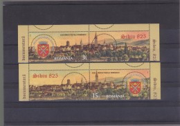 2016   SIBIU (Hermannstadt) - 825 YEARS OF RECORDED EXISTENCE  Set (2 Val) With Labels  MNH** - Nuovi