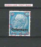 * 1939 / 1945 N° 9 LOTHRINGEN  SURCHARGÉE  BLEU 20PF  NEUF *GOMME LÉGÈRE - Unused Stamps