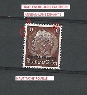 1939 / 1945 N° 6 LOTHRINGEN  SURCHARGÉE BRUN FONCE 10 PF  NEUF * GOMME - Gebraucht