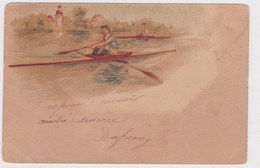 Illustration 2 Jeunes Rameurs Course Aviron 1905 Precurseur - Canottaggio