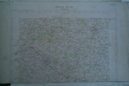 23 -87- BOURGANEUF - CARTE GEOGRAPHIQUE FIN XIXE - MORTEROLLES- CHAMPNETERY- SAINT LEONARD- MASLEON-BILLANGES-BUJALEUF- - Carte Geographique