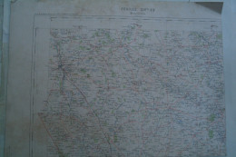 86 - MONTMORILLON-CARTE GEOGRAPHIQUE FIN XIXE - LATHUS-TERSANNES-TRIMOUILLE-MOULISMES-THIAT-LUSSAC-THOLLET-LIGNAC- - Mapas Geográficas