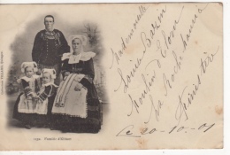 29 - ELLIANT  Cpa 1900 -  UNE FAMILLE D ELLIANT -  COSTUME & COIFFE BRETONNE - - Elliant