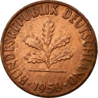 Monnaie, République Fédérale Allemande, Pfennig, 1950, Karlsruhe, TTB+ - 1 Pfennig