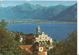 Locarno (Tessin, Svizzera) Orselina, Basilica Santuario Madonna Del Sasso, Panorama, Vue, View, Ansicht - Orselina