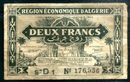 Région Economique D'Algérie - Deux Francs - Algerije