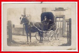 TRANSPORT --  Attelage - CHEVAUX - Carte Photo - RARE - Non Située - Other & Unclassified