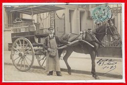 TRANSPORT --  Attelage - CHEVAUX - Carte Photo - RARE - Non Située - Other & Unclassified
