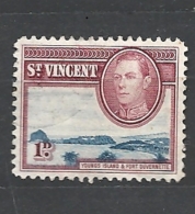 St. Vincent  1938 King George VI, Local Motifs Used - St.Vincent (...-1979)