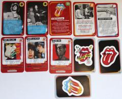 Lot 11 Cartes Publicitaire THE ROLLING STONES Carrefour - Objets Dérivés