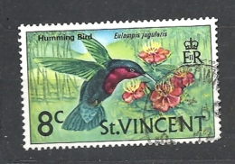 St. Vincent   1970 Birds  Purple-throated Carib Eulampis Jugularis USED - St.Vincent (...-1979)