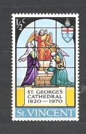 St. Vincent    1970 The 150th Anniversary Of St. George's Cathedral, Kingstown MNH - St.Vincent (...-1979)