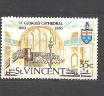 St. Vincent    1970 The 150th Anniversary Of St. George´s Cathedral, Kingstown MNH - St.Vincent (...-1979)