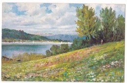 BAUMGARTEN  .Paysage Avec Lac. - Baumgarten, F.