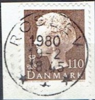 DENMARK # Stamps With The City Name ROSLEV From 1979 - Usati