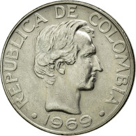 Monnaie, Colombie, 50 Centavos, 1969, SUP, Nickel Clad Steel, KM:228 - Colombia