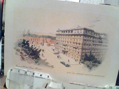 ROMA ROMA GRAND HOTEL FLORA ILLUSTRATA  VB1950 TARGHETTA MILLE AUGURI ORCHIDEA BIANCA  ANNO SANTO  FQ5857 - Cafes, Hotels & Restaurants